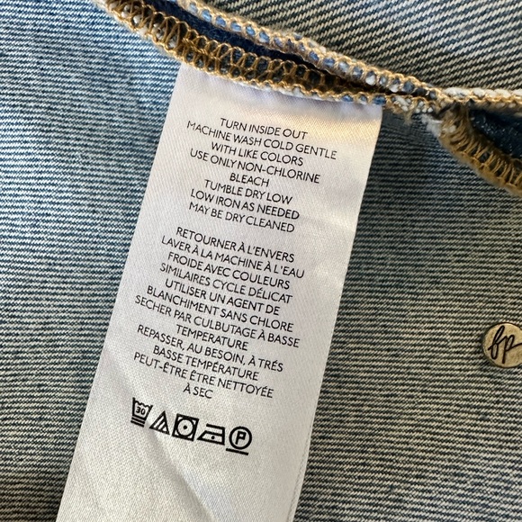 Free People - We The Free Blue Fringe Jacket - Picture 4 of 9